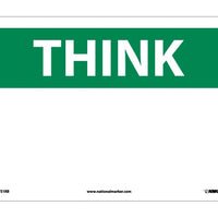 THINK, (HEADING ONLY), 10X14, RIGID PLASTIC