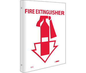 FIRE EXTINGUISHER, FLANGED, 10X8, RIGID PLASTIC