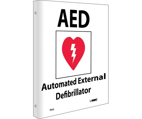 AED, FLANGED, 10X8, RIGID PLASTIC
