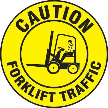 23MM CIR LENS ONLY, CAUTION FORKLIFT TRAFFIC