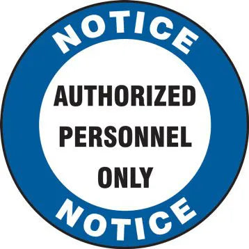 23MM CIR LENS ONLY, NOTICE AUTHORIZED PERSONNEL ONLY