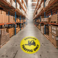 40W LED Sign Projector with Remote & FORKLIFT TRAFFIC ONLY LENS
