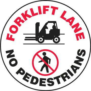 23MM CIR LENS ONLY, FORKLIFT LANE NO PEDESTRIANS