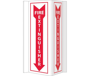 VISI, FIRE EXTINGUISHER, 16X8.75, RIGID VINYL