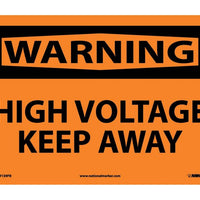 WARNING, HIGH VOLTAGE KEEP AWAY, 10X14, PS VINYL