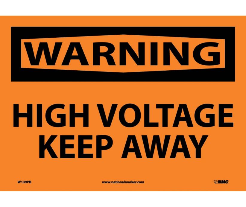WARNING, HIGH VOLTAGE KEEP AWAY, 10X14, PS VINYL