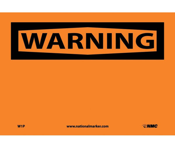 WARNING, (HEADER ONLY), 7X10, PS VINYL