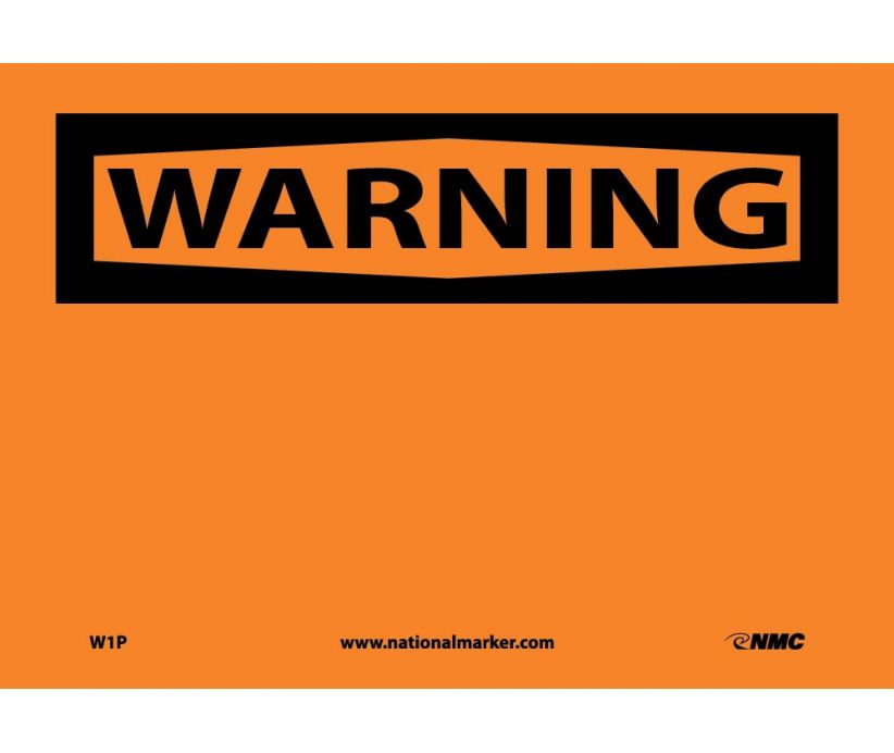 WARNING, (HEADER ONLY), 7X10, PS VINYL