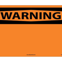 WARNING, (HEADER ONLY), 14X20, RIGID PLASTIC