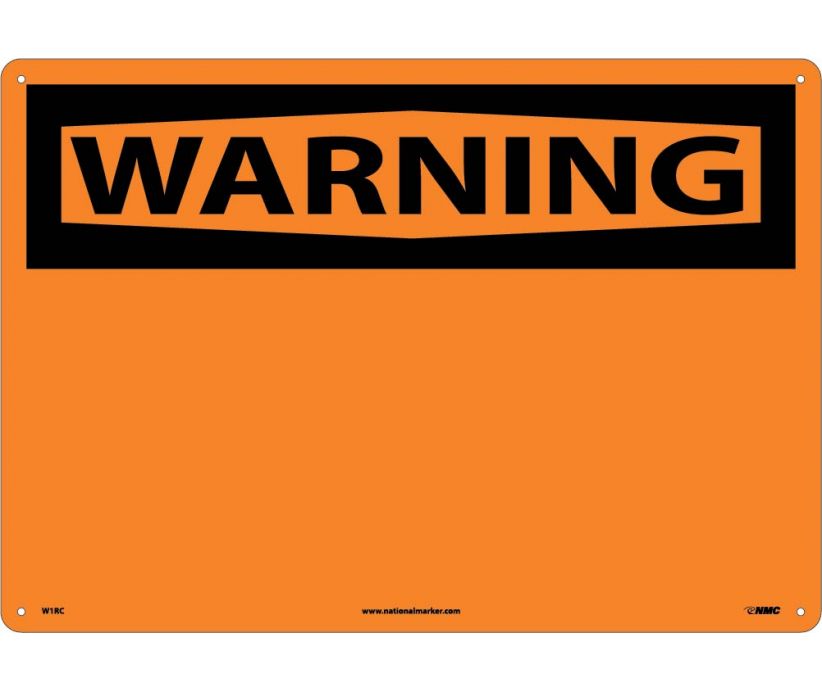 WARNING, (HEADER ONLY), 14X20, RIGID PLASTIC