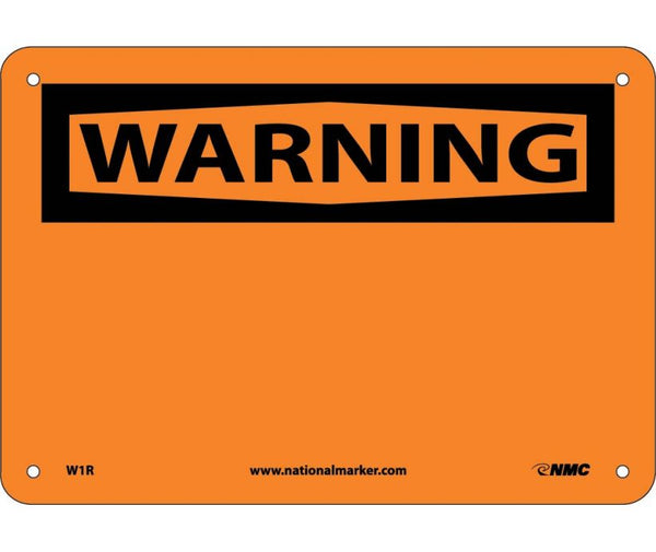 WARNING, (HEADER ONLY), 7X10, RIGID PLASTIC