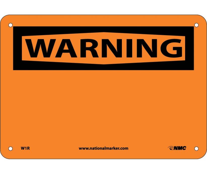 WARNING, (HEADER ONLY), 7X10, RIGID PLASTIC