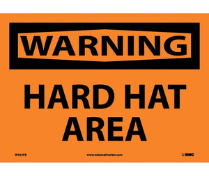 WARNING, HARD HAT AREA, 10X14, PS VINYL