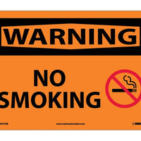 WARNING, NO SMOKING, GRAPHIC, 10X14, RIGID PLASTIC