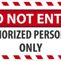 DO NOT ENTER LARGE WALL AND FLOOR SIGN, 24X46, TEXWALK