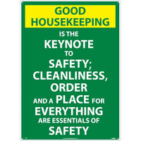 GOOD HOUSEKEEPING IS THE KEYNOTE.., 28X20, .040 ALUM