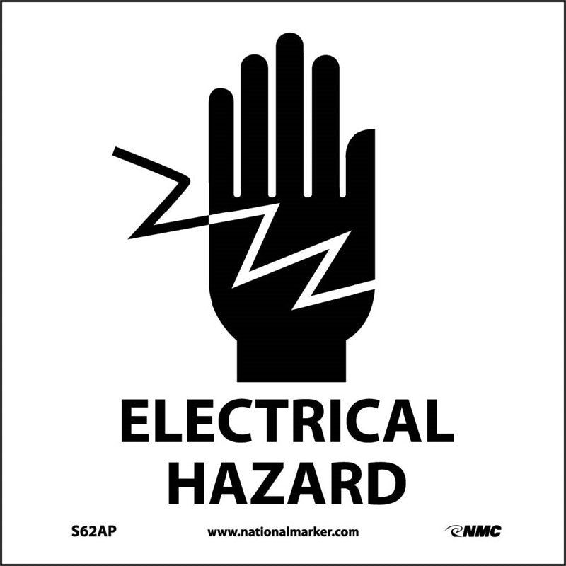 ELECTRICAL HAZARD (GRAPHIC), 4X4, PS VINYL, 5/PK