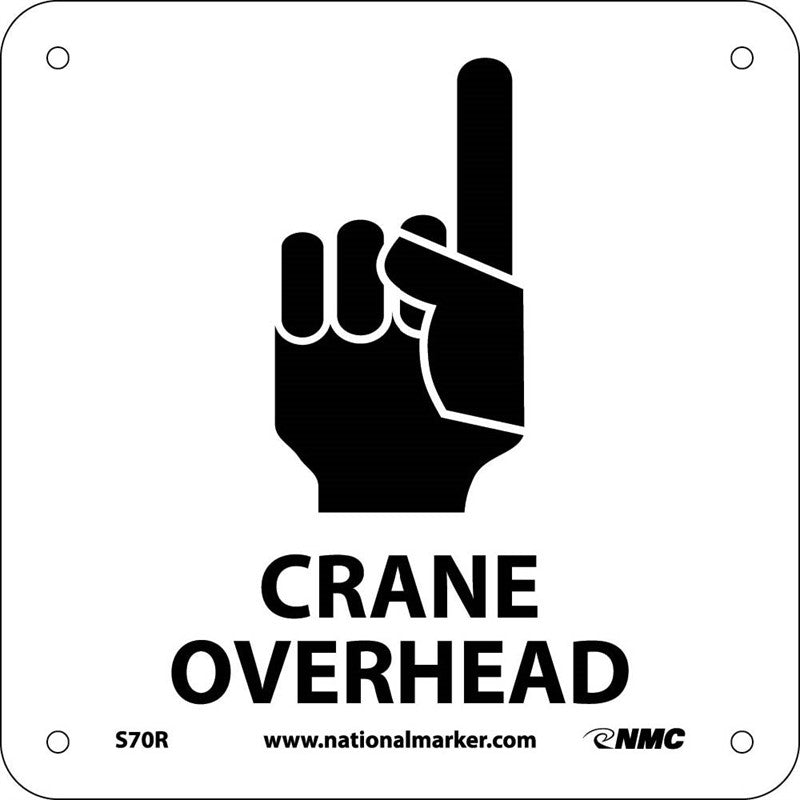 CRANE OVERHEAD (W/ GRAPHIC), 7X7, RIGID PLASTIC