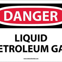 DANGER, LIQUID PETROLEUM GAS, 10X14, RIGID PLASTIC