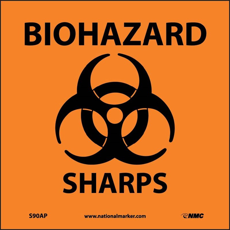 BIOHAZARD SHARPS (GRAPHIC), 4X4, PS VINYL, 5/PK