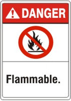 ANSI Z535 Danger Flammable Signs | AN-05