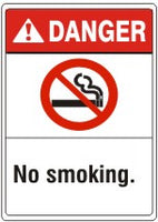 ANSI Z535 Danger No Smoking Signs | AN-11