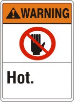 ANSI Z535 Warning Hot Signs | AN-14