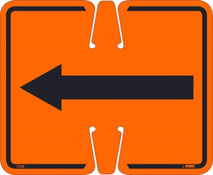 SAFETY CONE ARROW SIGN, 10.375" X 12.625", PLASTIC