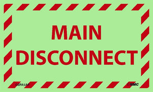 MAIN DISCONNECT, 3X5, PS VINYL, 5/PK