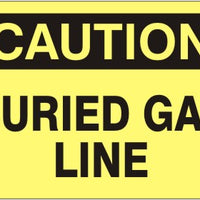 Caution Buried Gas Line Signs | C-0509