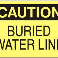 Caution Buried Water Line Signs | C-0511