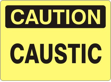 Caution Caustic Signs | C-0803
