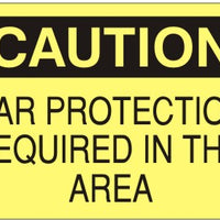Caution Ear Protection Required In This Area Signs | C-1608