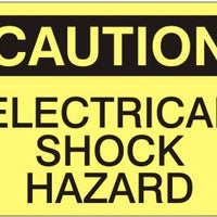 Caution Electrical Shock Hazard Signs | C-1613