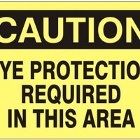 Caution Eye Protection Required In This Area Signs | C-1629
