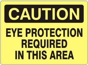 Caution Eye Protection Required In This Area Signs | C-1629