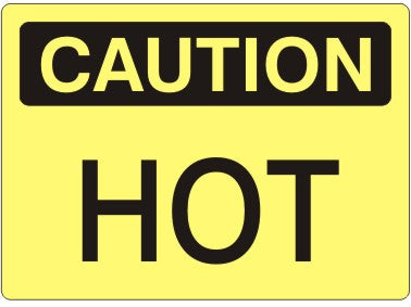 Caution Hot Signs | C-3723