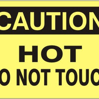 Caution Hot Do Not Touch Signs | C-3724