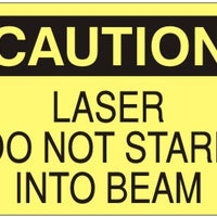 Caution Laser Do Not Stare Into Beam Signs | C-4502