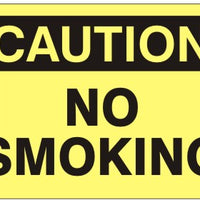 Caution No Smoking Signs | C-4706