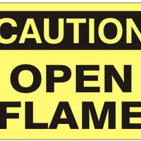 Caution Open Flame Signs | C-5706