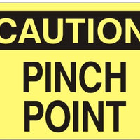 Caution Pinch Point Signs | C-6009