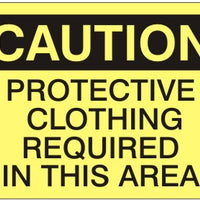 Caution Protective Clothing Required In This Area Signs | C-6018