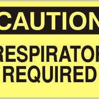 Caution Respirator Required Signs | C-6604
