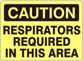 Caution Respirators Required In This Area Signs | C-6607