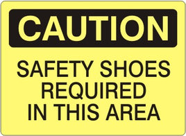 Caution Safety Shoes Required In This Area Signs | C-7105