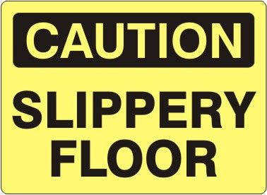 Caution Slippery Floor Signs | C-7110