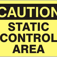 Caution Static Control Area Signs | C-7122