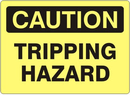 Caution Tripping Hazard Signs | C-8128
