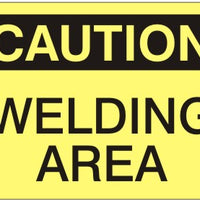 Caution Welding Area Signs | C-9222